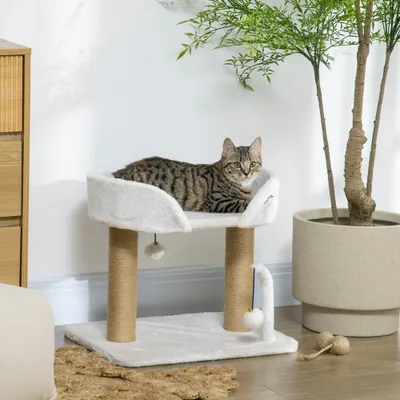 PawHut - Arbre à chat griffoirs boules plateforme PawHut - Arbre à chat griffoirs boules plateforme
