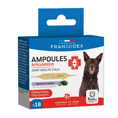 Ampoules Articulations 18 x 1 ml Pour  Chiots et Chiens