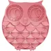 Le tapis à lécher Dudu Hibou rose, 28 x 28 x 2,5 cm, pour les chiens et les