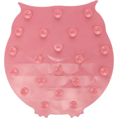 Flamingo - Le tapis à lécher Dudu Hibou rose, 28 x 28 x 2,5 cm, pour les ch