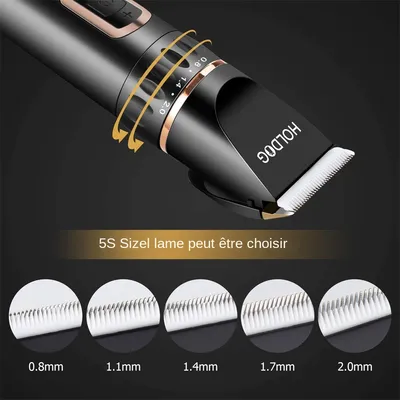 MCBOSON Tondeuse pour chiens avec lame titane - céramique