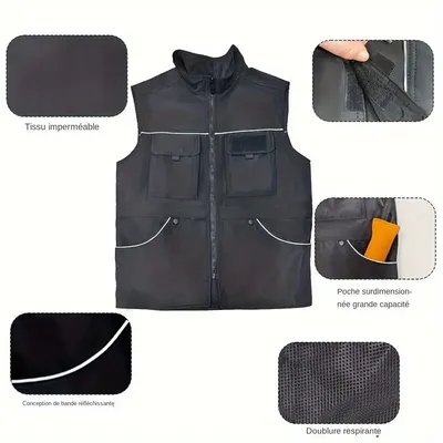 MCBOSON  Gilet de dressage en tissu Oxford
