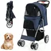 GIANTEX Zusammenklappbarer Kinderwagen für Hunde und Katzen