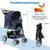 GIANTEX Zusammenklappbarer Kinderwagen für Hunde und Katzen