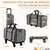 GIANTEX 2-in-1-Transporttasche mit Rollen und Belüftungsfenster GIANTEX 2-in-1-Transporttasche mit Rollen und Belüftungsfenster