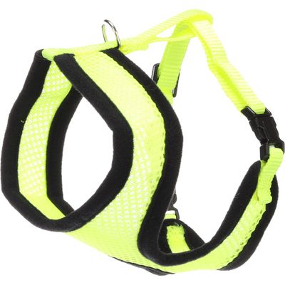 Harnais avec laisse couleur Jaune fluo pour chaton