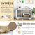 GIANTEX Maison de Toilette pour Chat 3 en 1