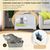 GIANTEX Maison de Toilette pour Chat 3 en 1