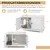 GIANTEX Katzenschrank,Versteckte Katzentoilette mit Trennwand & Doppeltüren GIANTEX Katzenschrank,Versteckte Katzentoilette mit Trennwand & Doppeltüren