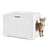 GIANTEX Maison de Toilette pour Chat avec 2 Portes, 75 x 54 x 52cm