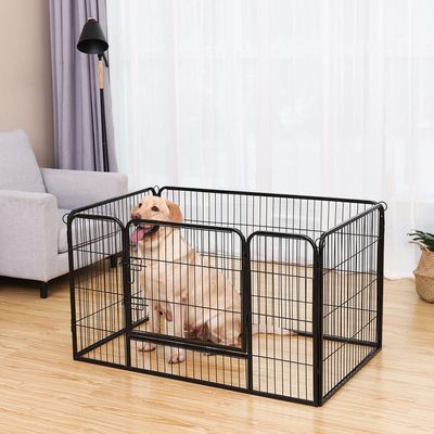 Feandrea Parc pour Chiens, Enclos en métal, pour Chiot, Clôture