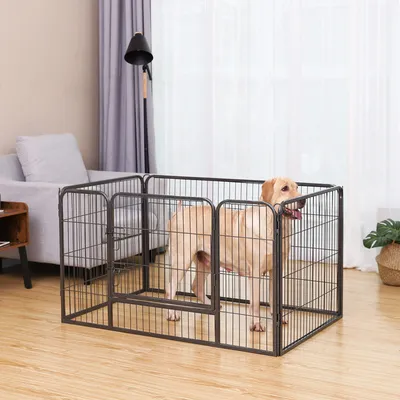 Feandrea Parc pour Chiens, Enclos en métal, pour Chiot, Clôture