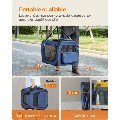 Feandrea Sac Transport Chat Chien, Caisse Pliable Animaux de Companie