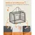 Feandrea Sac Transport Chat Chien, Caisse Pliable Animaux de Companie