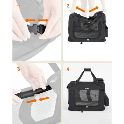 Feandrea Sac Transport Chat Chien, Caisse Pliable Animaux de Companie