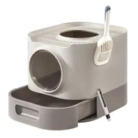 Feandrea Bac à Litière avec Couvercle, pour Chats de Tailles Différentes