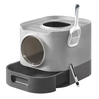 Feandrea Bac à Litière avec Couvercle, pour Chats de Tailles Différentes