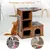 GIANTEX Arbre à Chat 81 CM en Bois 3 Étages