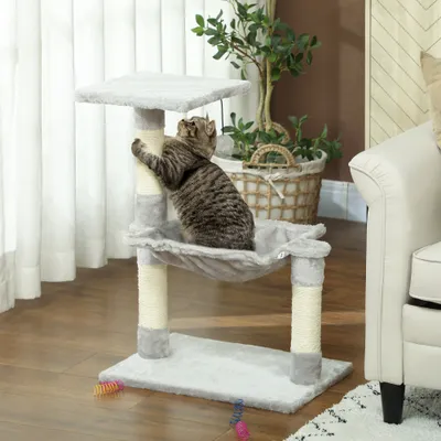 PawHut - arbre à chat griffoirs hamac plateforme