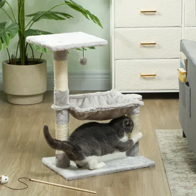 PawHut - arbre à chat griffoirs hamac plateforme