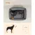 Feandrea Panier pour Chiens, Lit pour Animaux, Canapé, en Tissu Façon Lin