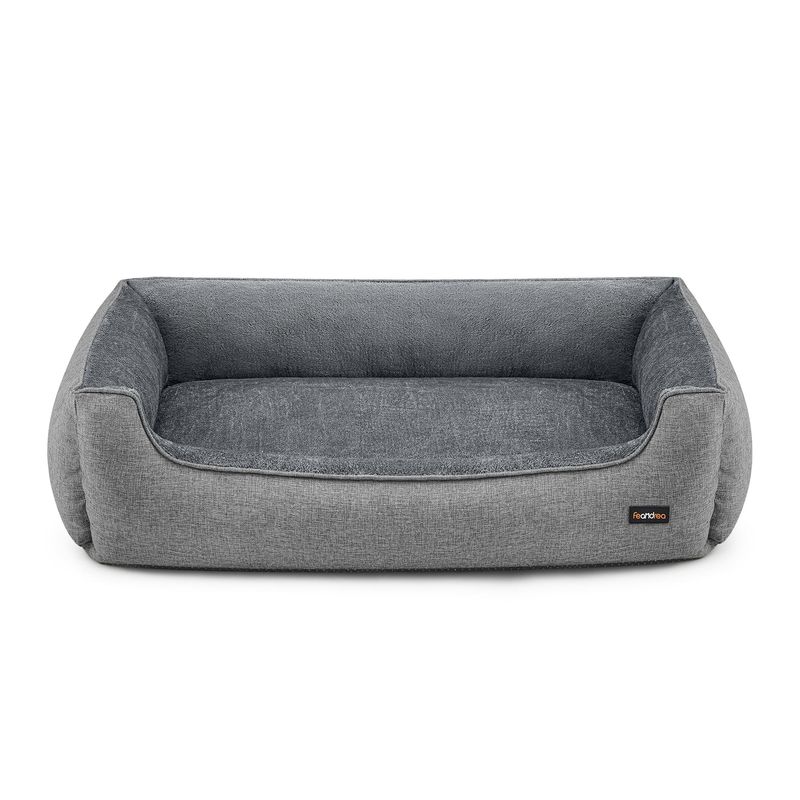 Feandrea Panier pour Chiens, Lit pour Animaux, Canapé, en Tissu Façon Lin