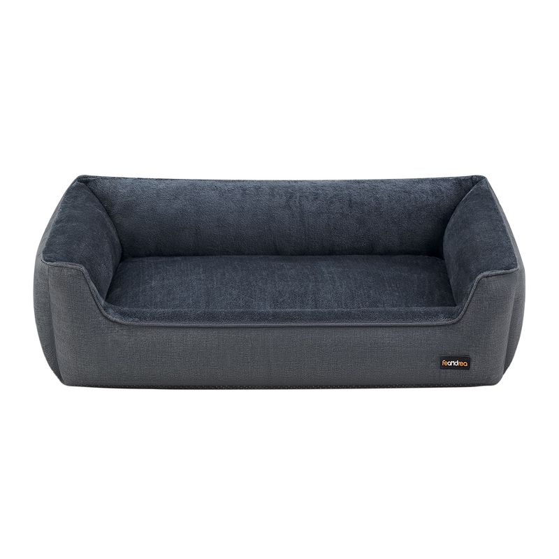 Feandrea Panier pour Chiens, Lit pour Animaux, Canapé, en Tissu Façon Lin