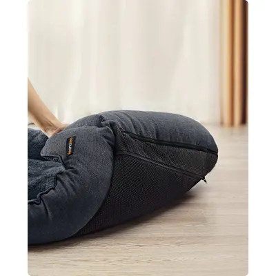 Feandrea Panier pour Chiens, Lit pour Animaux, Canapé, en Tissu Façon Lin