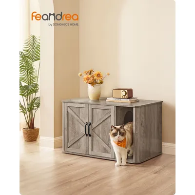 Feandrea Maison de Toilettes pour Chat, Cache-litière