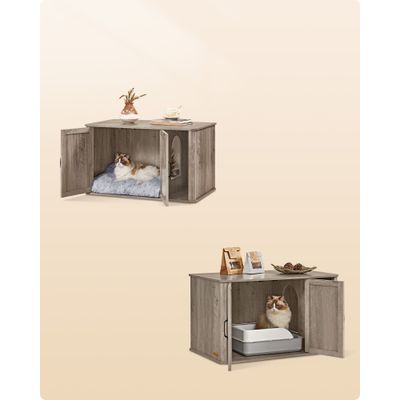 Feandrea Maison de Toilettes pour Chat, Cache-litière