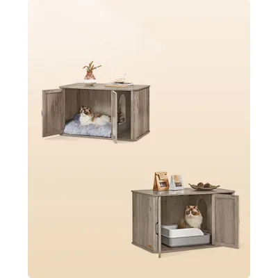 Feandrea Maison de Toilettes pour Chat, Cache-litière