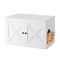 Feandrea Maison de Toilette Chat, Meuble Litière Chat Blanc
