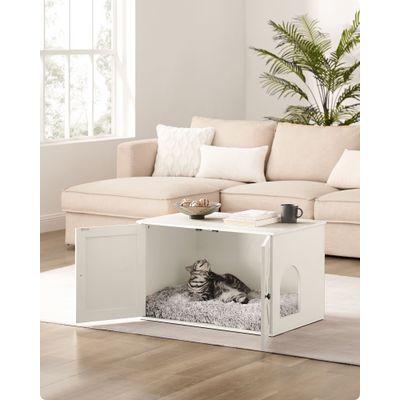 Feandrea Maison de Toilette Chat, Meuble Litière Chat