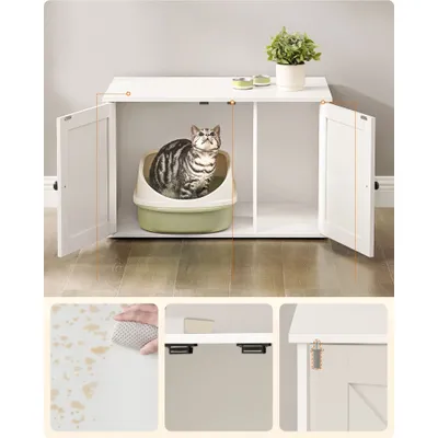 Feandrea Maison de Toilette Chat, Meuble Litière Chat Feandrea Maison de Toilette Chat, Meuble Litière Chat