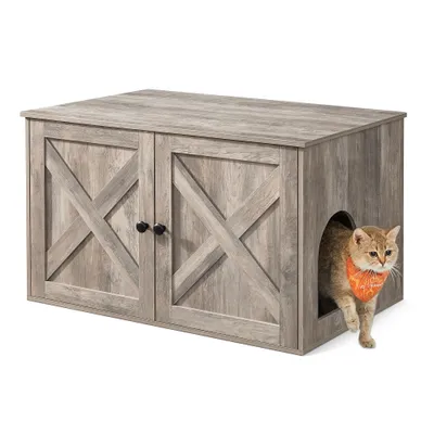 Feandrea Maison de Toilette Chat, Meuble Litière Chat