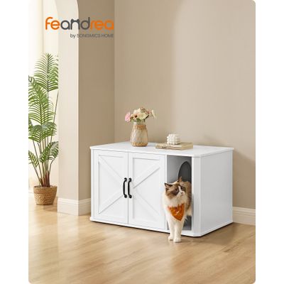 Feandrea Maison de Toilettes pour Chat, Cache-litière