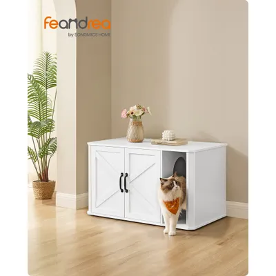 Feandrea Maison de Toilettes pour Chat, Cache-litière