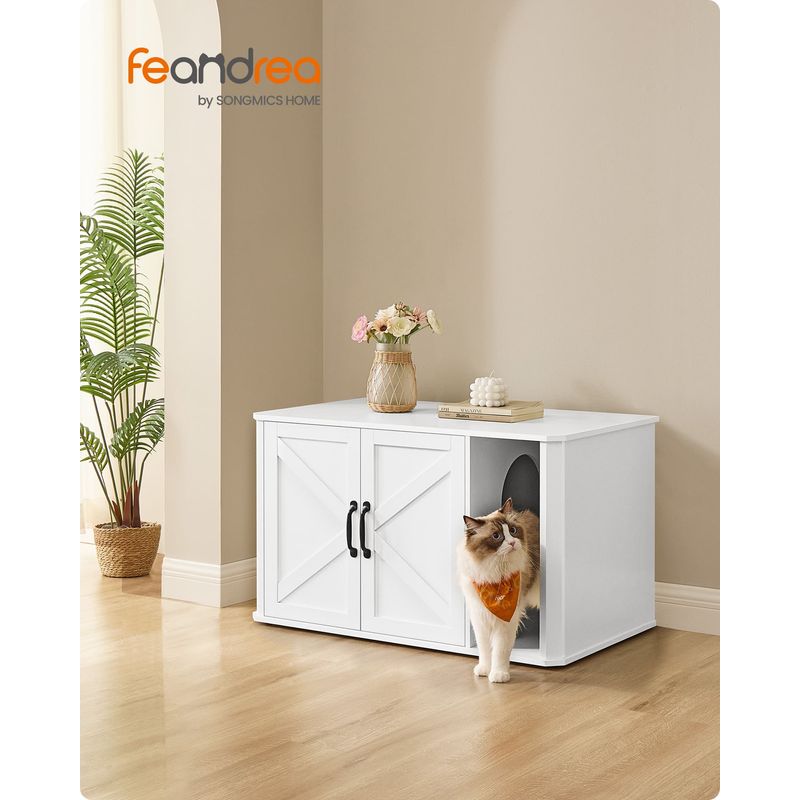 Feandrea Maison de Toilettes pour Chat, Cache-litière