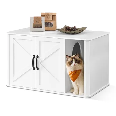 Feandrea Maison de Toilettes pour Chat, Cache-litière