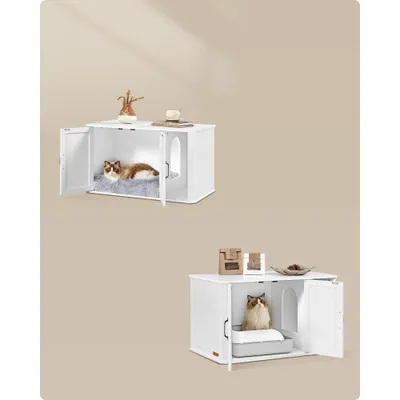 Feandrea Maison de Toilettes pour Chat, Cache-litière