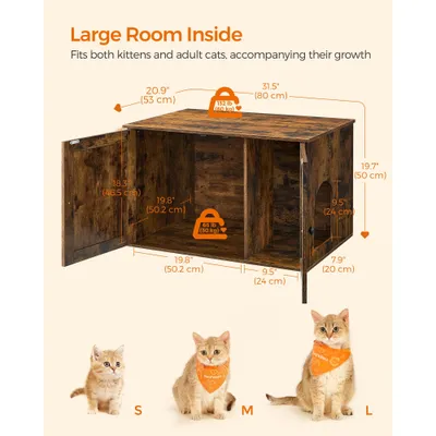 Feandrea Maison de Toilette Chat, Meuble Litière Chat