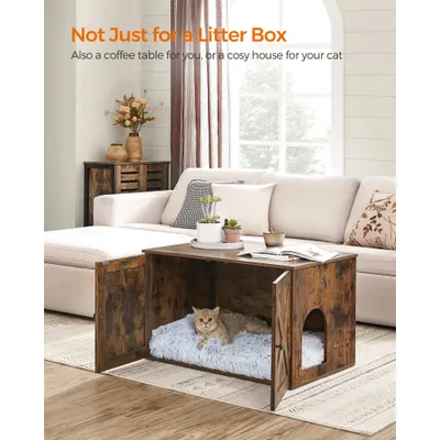 Feandrea Maison de Toilette Chat, Meuble Litière Chat