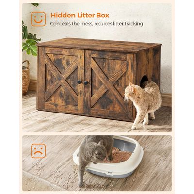 Feandrea Maison de Toilette Chat, Meuble Litière Chat