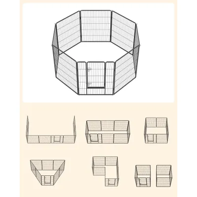 Feandrea Parc pour Chien, Enclos pour Chiot, Clôture, Chenil