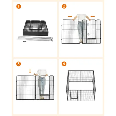 Feandrea Parc pour Chien, Enclos pour Chiot, Clôture, Chenil