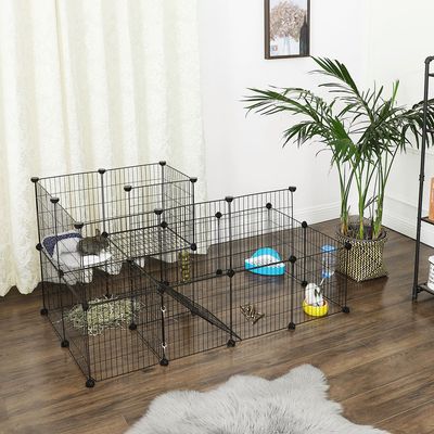 SONGMICS Parc d’intérieur pour Cochon d’Inde, Cage à Lapin