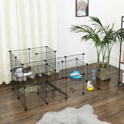 SONGMICS Parc d’intérieur pour Cochon d’Inde, Cage à Lapin