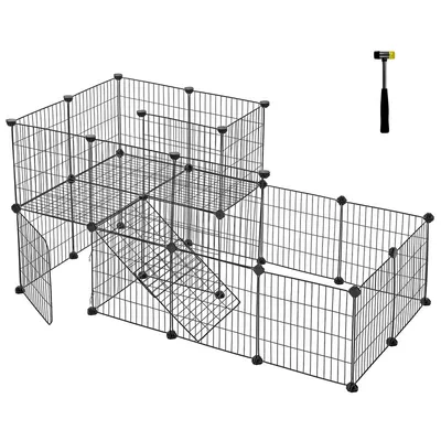 SONGMICS Parc d’intérieur pour Cochon d’Inde, Cage à Lapin