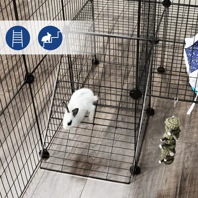 SONGMICS Parc d’intérieur pour Cochon d’Inde, Cage à Lapin