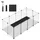 143 x 73 x 46 cm (L x l x H), Blanc